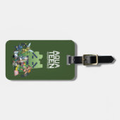 Étiquette À Bagage Aqua Ados des vilains de la force de la faim (Devant horizontal)