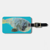 Étiquette À Bagage Aqua Green (Devant horizontal)