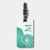 Étiquette À Bagage Aqua Nautilus Personnalisé Nautilus (Devant Vertical)