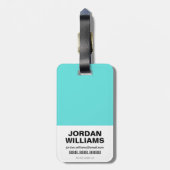 Étiquette À Bagage Aquaman | Aquaman & Trenchers Graphique (Dos Vertical)