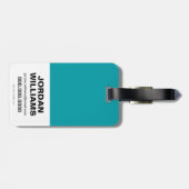 Étiquette À Bagage Aquaman | Chibi Mera & Aquaman Graphisme sous-mari (Dos horizontal)