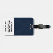 Étiquette À Bagage Aquaman | Logo de Paisley Aquaman (Dos horizontal)