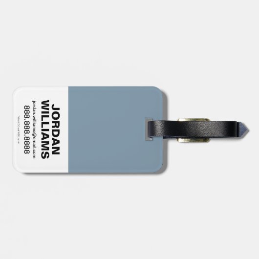 Étiquette À Bagage Aquaman | Orme Roi d'Atlantis Graphic (Dos horizontal)