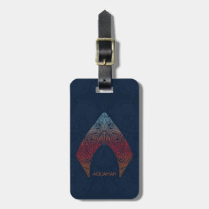 Étiquette À Bagage Aquaman Paisley Logo Aquaman