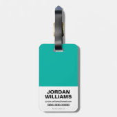 Étiquette À Bagage Aquaman | Prince Orin Avec Logo Aquaman (Dos Vertical)