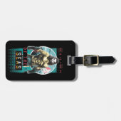 Étiquette À Bagage Aquaman | "Sauveur Des Mers" Graphique Moderniste (Devant horizontal)