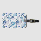 Étiquette À Bagage Aquarelle (Devant Horizontal)