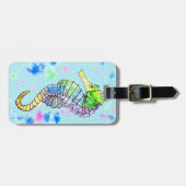 Étiquette À Bagage Aquarelle (Devant horizontal)