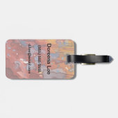 Étiquette À Bagage aquarelle 7 d'arrière - plan (Dos horizontal)