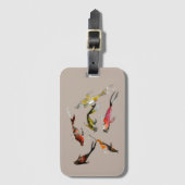 Étiquette À Bagage Aquarelle de poisson koi (Devant Vertical)