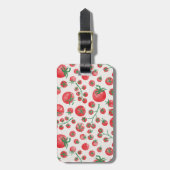 Étiquette À Bagage Aquarelle de tomate (Devant Vertical)