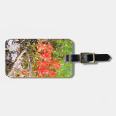 Étiquette À Bagage Aquarelle du Fleur sauvage de peinture indienne (Devant horizontal)