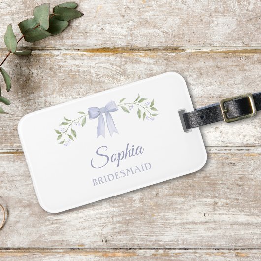 Étiquette À Bagage Aquarelle Floral Bridesmaid Proposition Cadeau