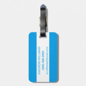 Étiquette À Bagage Aquarelle Motel Phoenix (Dos Vertical)