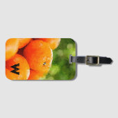 Étiquette À Bagage Aquarelle Oranges de peinture (Devant Horizontal)