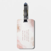 Étiquette À Bagage Aquarelle Pastel Liquid Encre d'alcool (Dos Vertical)