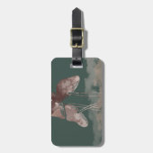 Étiquette À Bagage Aquarelle Pastel Mushroom (Devant Vertical)