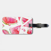 Étiquette À Bagage Aquarelle pastèque 1 (Dos horizontal)