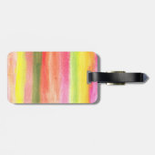 Étiquette À Bagage aquarelle peinte à la main (Dos horizontal)