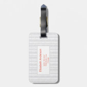 Étiquette À Bagage Aquarelle Rustique Reindeer Boho Personnalisée (Dos Vertical)