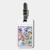 Étiquette À Bagage Aquarelles Whimsical (Devant Vertical)