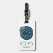 Étiquette À Bagage Aquarius (Devant Vertical)