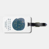 Étiquette À Bagage Aquarius (Dos horizontal)