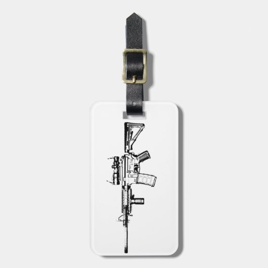 ÉTIQUETTE À BAGAGE AR15 (Devant Vertical)