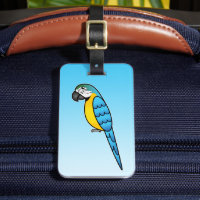 Ara Perroquet Oiseau Cartoon Bleu Et Jaune