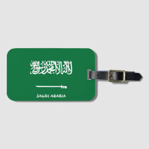 Étiquette À Bagage Arabie Saoudite Nationale Drapeau Patriotique