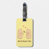 Étiquette À Bagage Arachides mignonnes Nuts au sujet de vous (Dos Vertical)