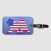 Étiquette À Bagage Arafraîchissant à drapeau Samoyé (Devant Horizontal)