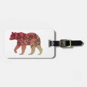 Étiquette À Bagage Arbre à ours (Devant horizontal)