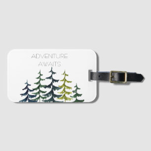 Étiquette À Bagage Arbre à pépins Aventures attendues