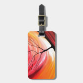 Étiquette À Bagage Arbre Abstrait - Art Moderne (Devant Vertical)