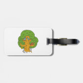 Étiquette À Bagage Arbre avec des animaux de la forêt Nature mignonne (Dos horizontal)