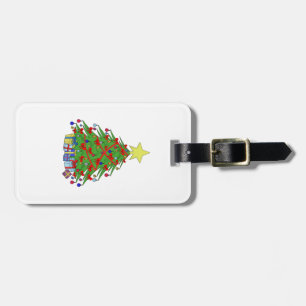 Étiquette À Bagage Arbre de Noël
