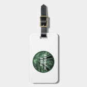 Étiquette À Bagage Arbre grand vert (Devant Vertical)