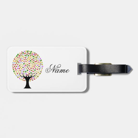 Étiquette À Bagage Arbre multifruit Thunder_Cove (Dos horizontal)