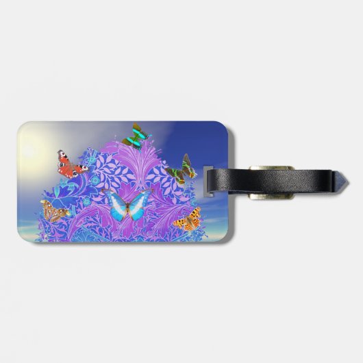 Étiquette À Bagage Arbre papillon (Dos horizontal)