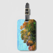 ÉTIQUETTE À BAGAGE ARBRES D'AUTOMNE (Devant Vertical)
