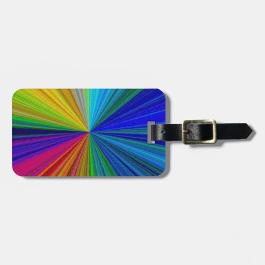 Étiquette À Bagage Arc arc-en-ciel circulaire (Devant horizontal)