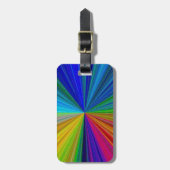 Étiquette À Bagage Arc arc-en-ciel circulaire (Devant Vertical)