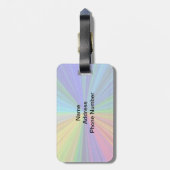 Étiquette À Bagage Arc arc-en-ciel circulaire (Dos Vertical)