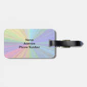 Étiquette À Bagage Arc arc-en-ciel circulaire (Dos horizontal)