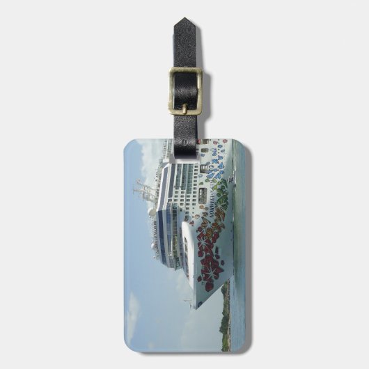 Étiquette À Bagage Arc clouté par gemme Prsonalized (Devant Vertical)