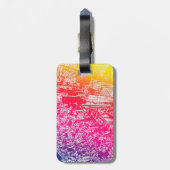 Étiquette À Bagage Arc-en-ciel de Manhattan (Dos Vertical)