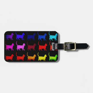 Étiquette À Bagage Arc-en-ciel des chats