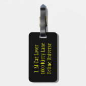 Étiquette À Bagage Arc-en-ciel des chats (Dos Vertical)