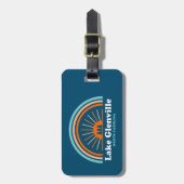 Étiquette À Bagage Arc en ciel du lac Glenville North Carolina (Devant Vertical)